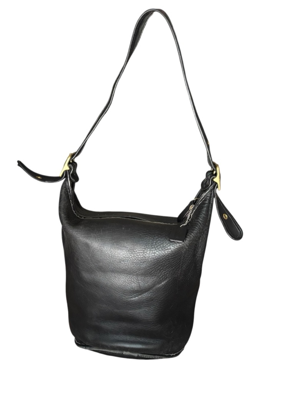 Coach Vintage Helen Berg’s Legacy Duffle Bag Black Glovetanned Leather